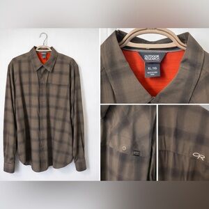 Outdoor Research Brown Plaid Shirt